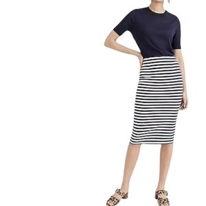 J Crew striped pencil skirt